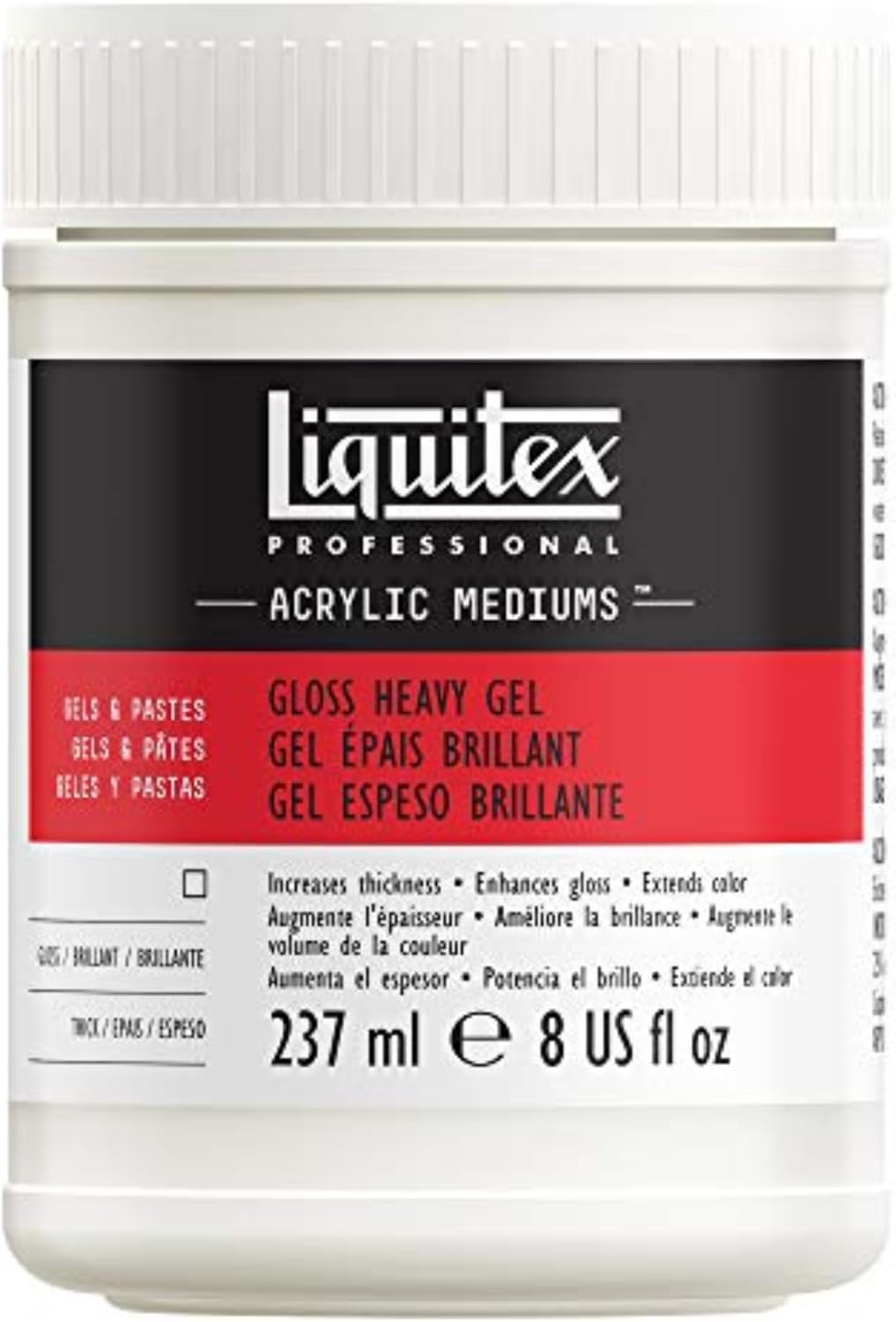 Liquitex Professional Gloss Heavy Gel Medium, 237ml (8-oz)