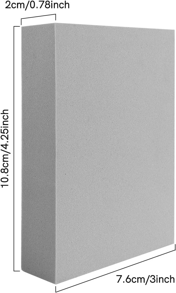 BAOFALI 6 Pcs Stamping Foam Grey Moldable Foam Stamps Plastic Dry Foam Stamp Pad Cut and Dry Foam Stamping Foam Block for Sculpture, Modeling, DIY Arts and Handicrafts Projects