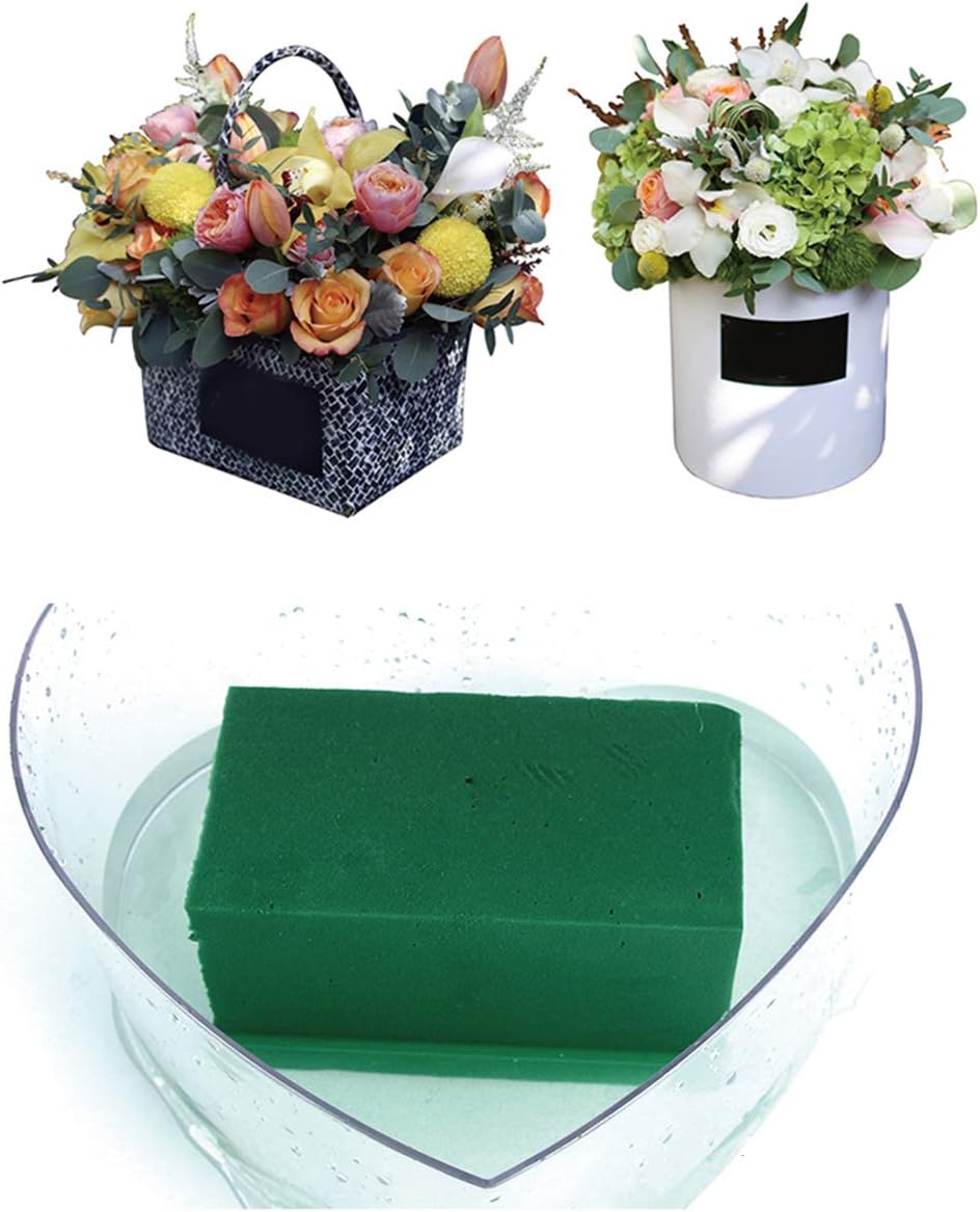 6 PCS Floral Foam Bricks, Florist Flower Foam Green Bricks Flower Arrangement Brick Supplies for Florist Craft