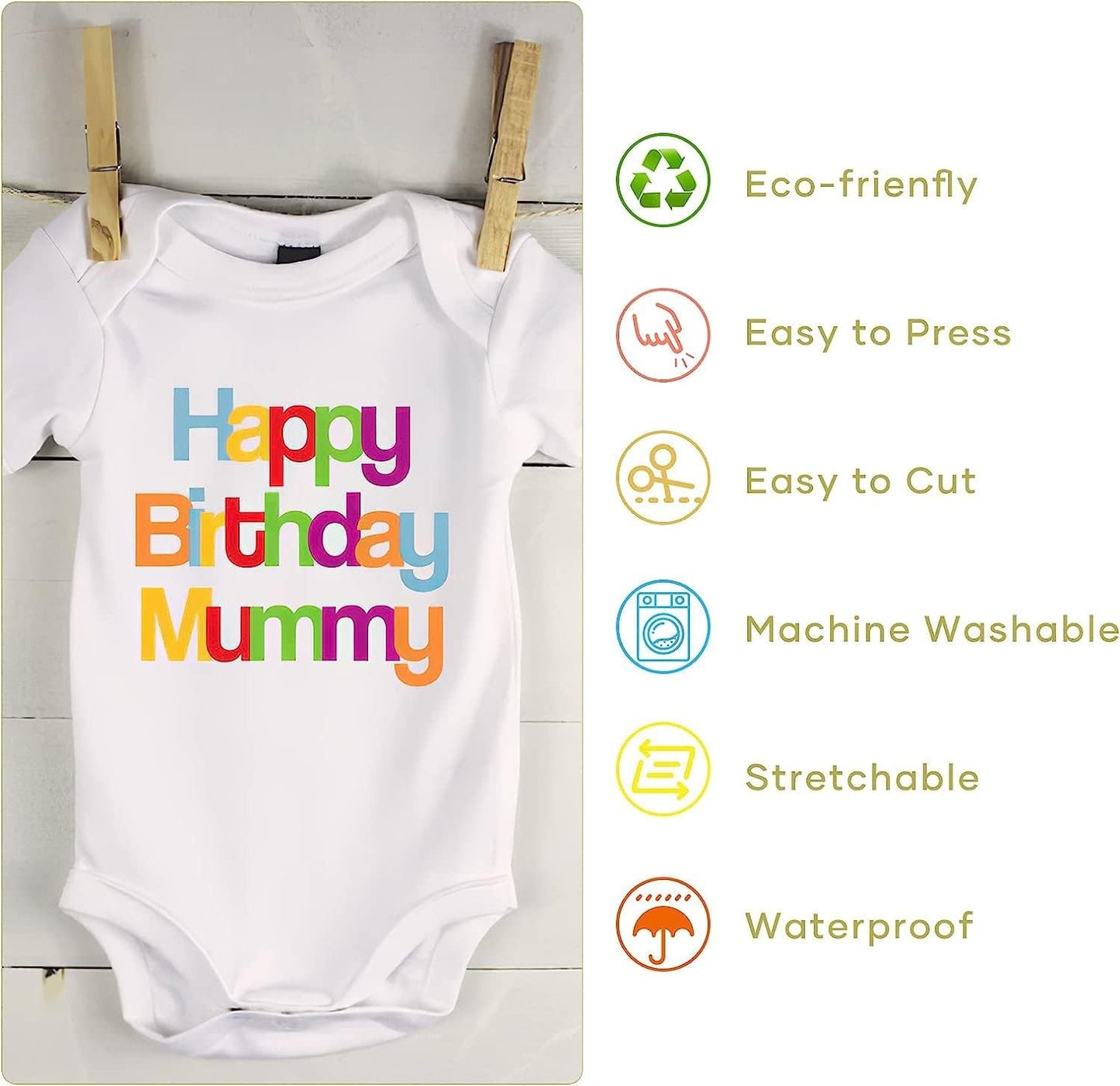 HTVRONT Green Heat Transfer Vinyl Bundle: 20 Pack 12" x 10" Green Iron on HTV for T-Shirt, Compatible with Cricut Cutting Machine, Silhouette Cameo or Heat Press Machine