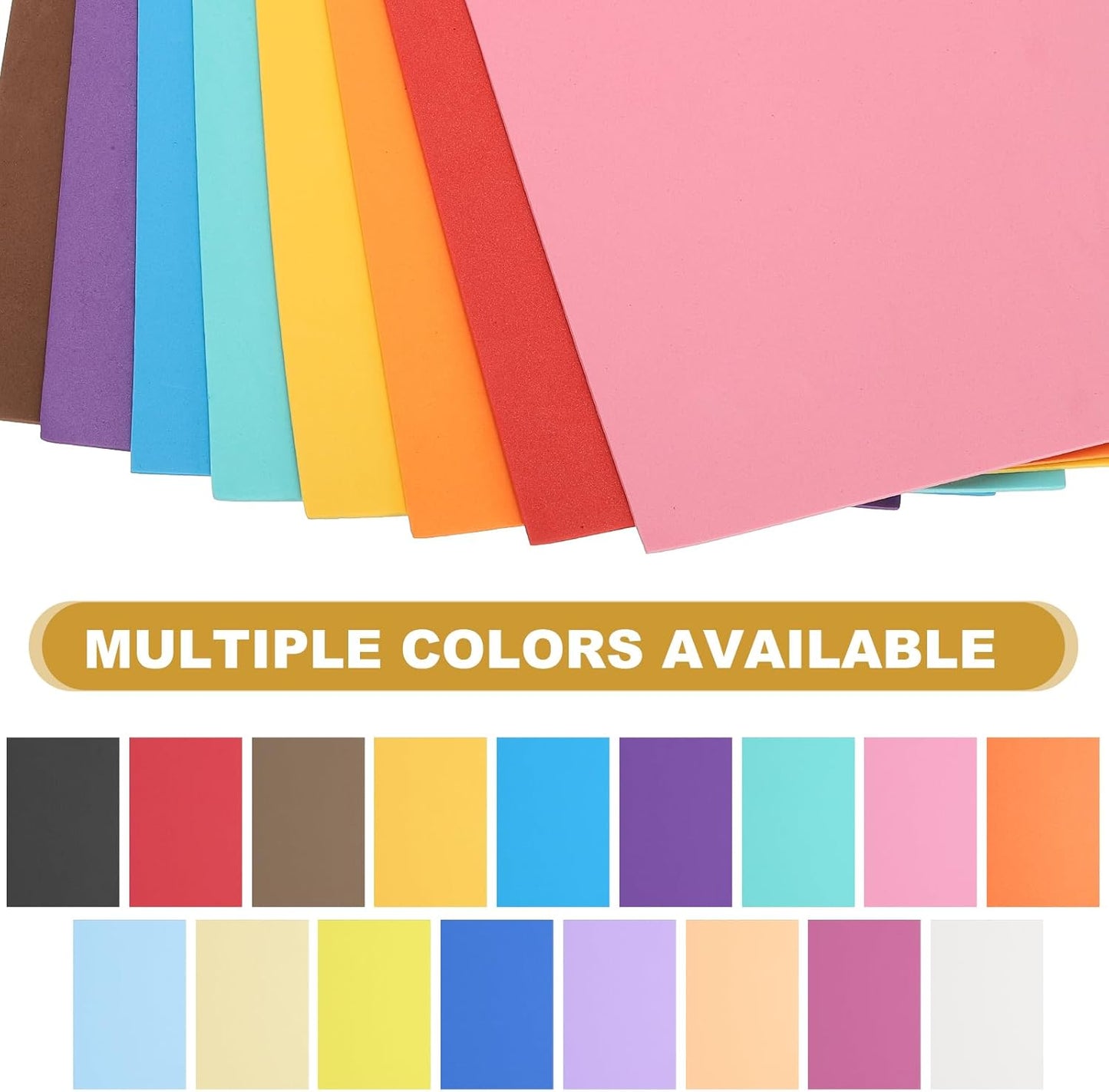 uxcell 10 Pcs White EVA A4 Foam Sheets Crafts, 12 x 8 Inch Foam Paper for DIY Crafts Project Classroom Scrapbook Art Cards Home Office Decoration (2mm Thick)