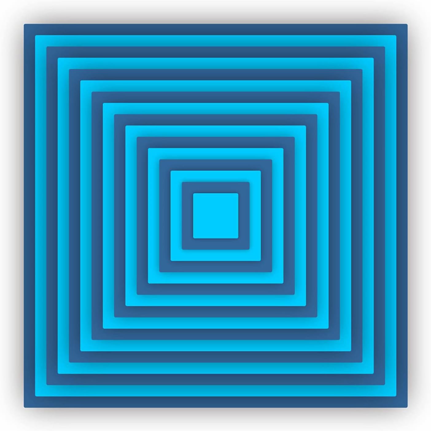 Cutting Dies Metal Stencils Scrapbooking Tools Flowers Lace Frame DIY Embossing Template for Paper Card Making Album Arts Crafts Supplies (Square Set)