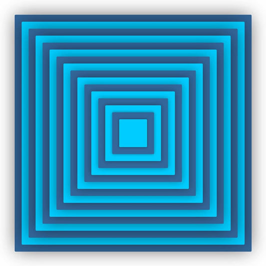 Cutting Dies Metal Stencils Scrapbooking Tools Flowers Lace Frame DIY Embossing Template for Paper Card Making Album Arts Crafts Supplies (Square Set)