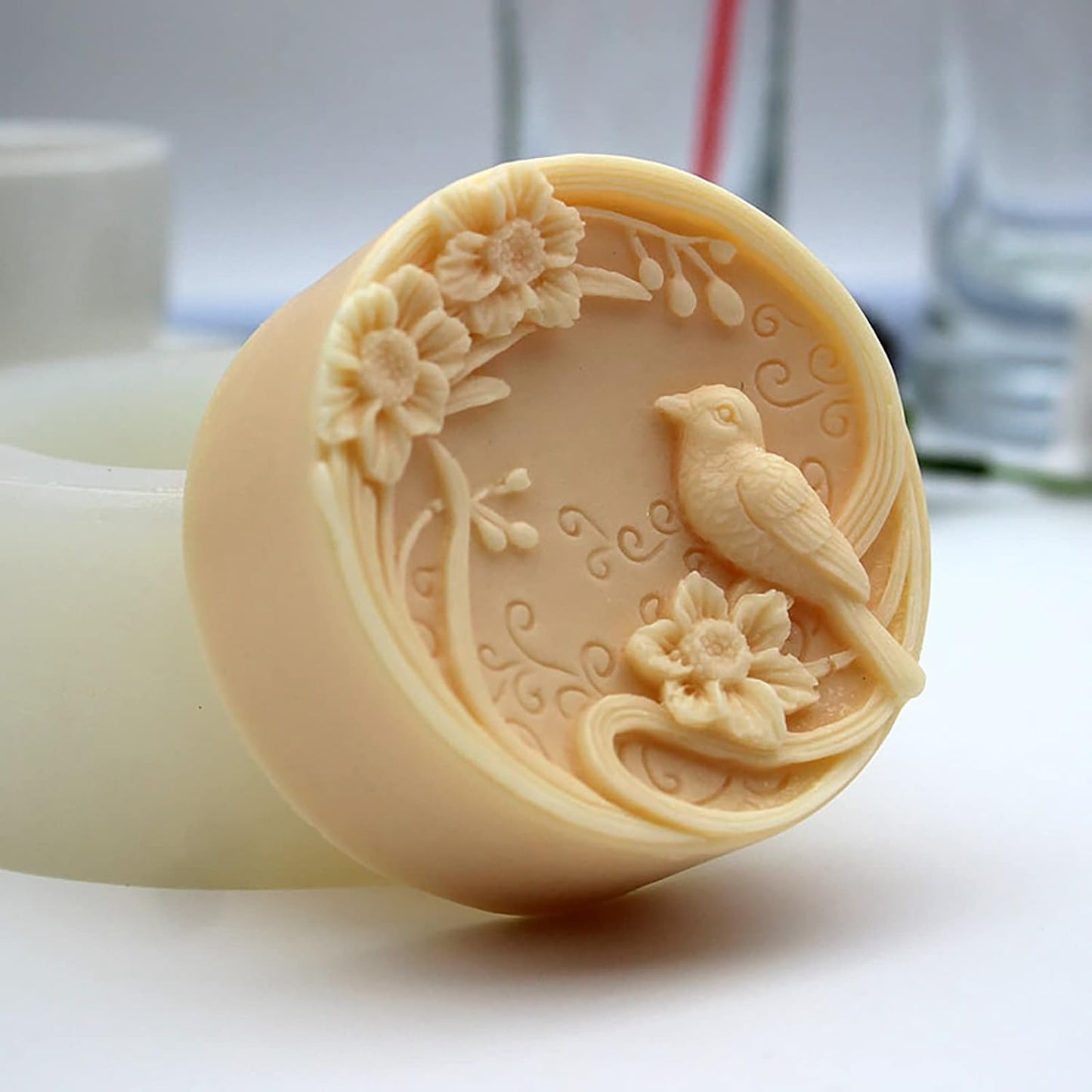 Handmade Bird Soap & Candle Mold - Silicone Ice Sculpture & Aroma Plaster Mold
