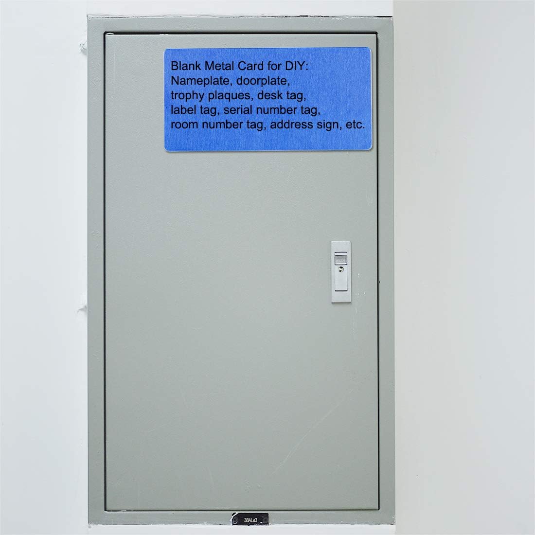 uxcell Blank Metal Card 100x50x0.8mm Anodized Aluminum Plate for DIY Laser Printing Engraving Blue 5 Pcs