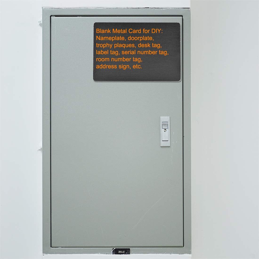 uxcell Blank Metal Card 100x60x1mm Anodized Aluminum Plate for DIY Laser Printing Engraving Black 5 Pcs