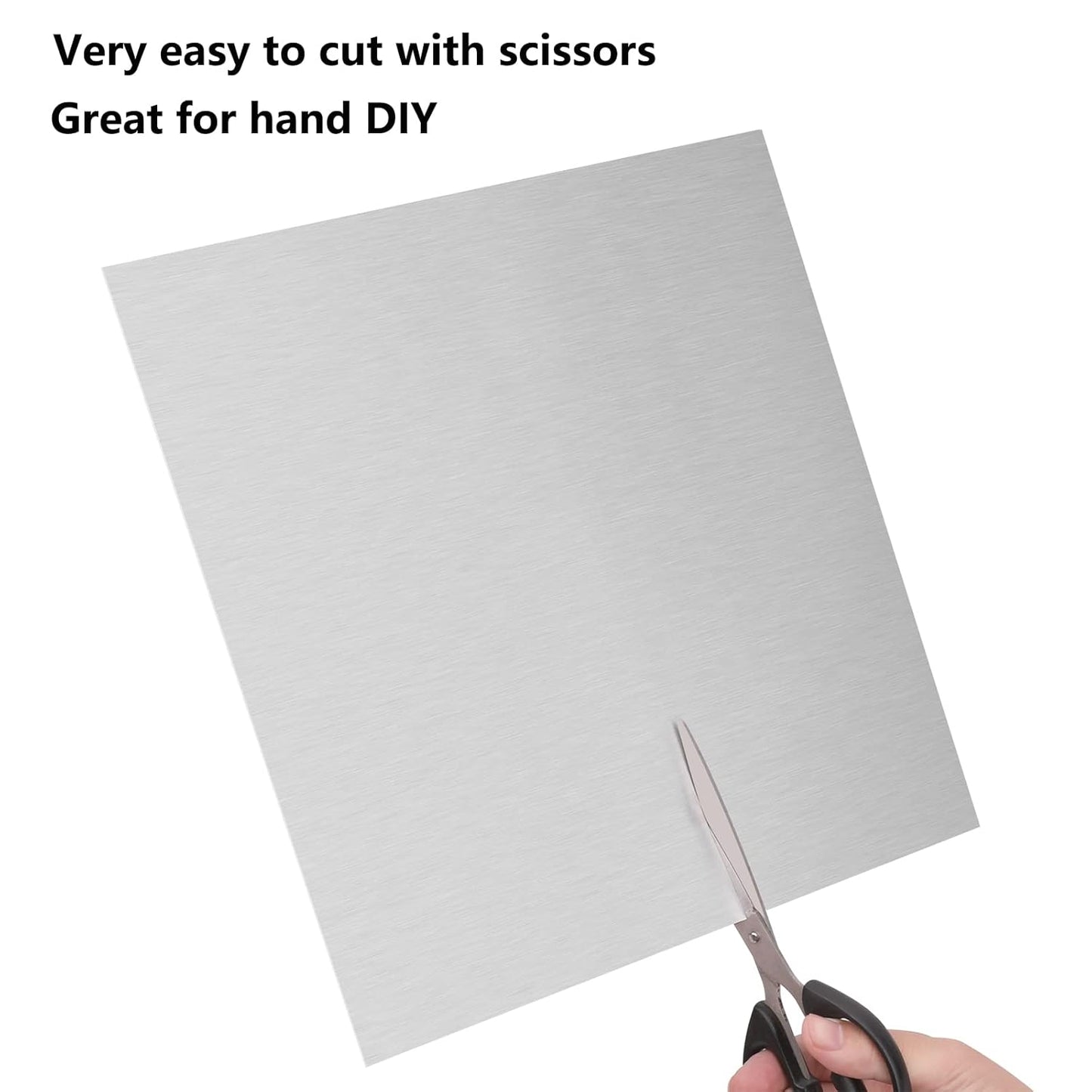 2Pack 5052 H32 Thin Aluminum Sheet Metal 12 x 12 x 0.012 (12Mil) Aluminum Plate Covered with Protective Film, Rectangle Thin Aluminum Metal Plate for Crafting, DIY, Handcraft, Backsplashes, 0.3mm