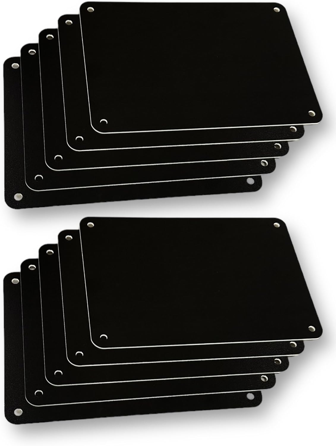10 Pack Sign Blanks Black 7x10 PVC For Crafting, Painting, Vinyl, Safety, and Parking lot Signs
