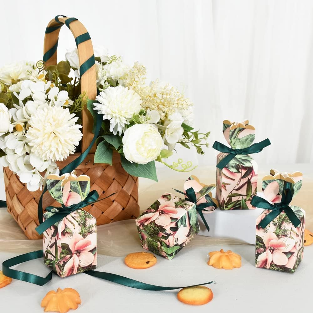 TONIFUL 3/8 Inch x 100yds Christmas Green Satin Ribbon Thin Solid Fabric Ribbons Roll for Gift Wrapping Invitation Floral Hair Balloons Craft Sewing Party Wedding Decoration Valentine's Day Bouquet