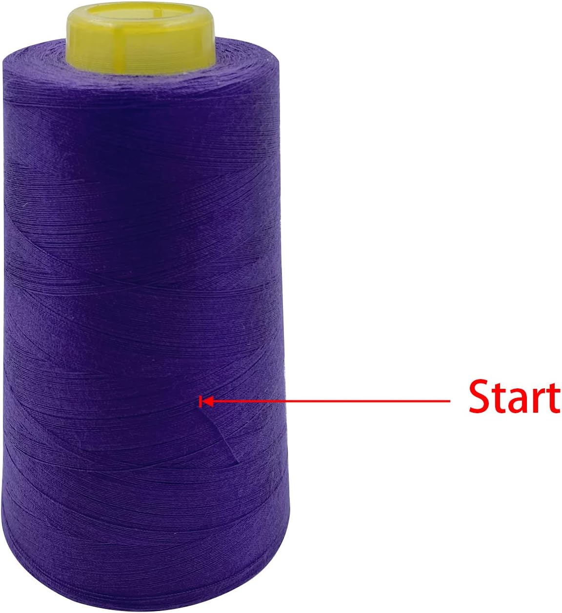 Tortoise 4 Cones of 3000 Yards Each Spool Thread for All Purpose, Serger, Overlock, Quilting, Sewing Machine - 100% Polyester - 40S/2 Purple