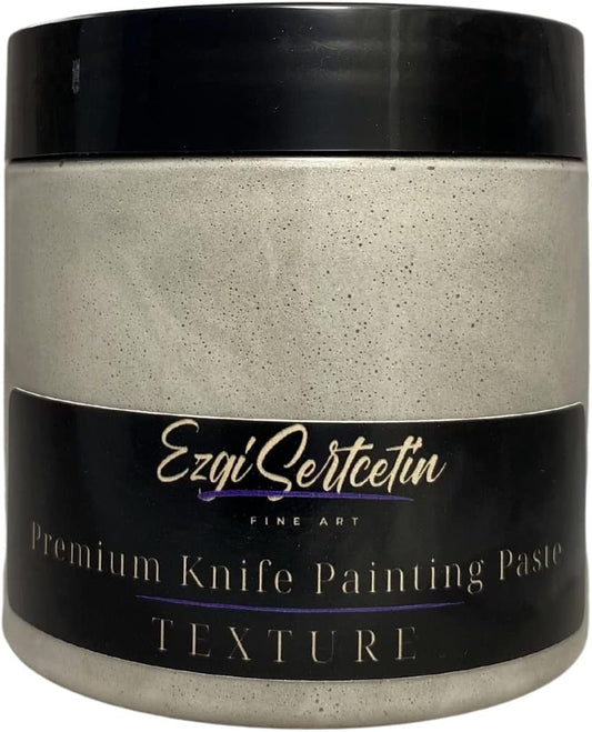 Premium Palette Knife Painting Paste|Texture Paste|Authentic Bright Colors|Ready to Use|Easy to Apply| 6oz (Stone)