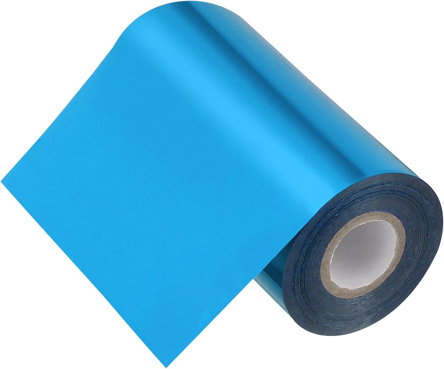 PATIKIL 5"x400Ft Hot Stamping Foil Paper, Heat Transfer Hot Stamping Paper Foil Roll for Leather DIY Logo Decor Craft Gift Package Scrapbook Card, Blue