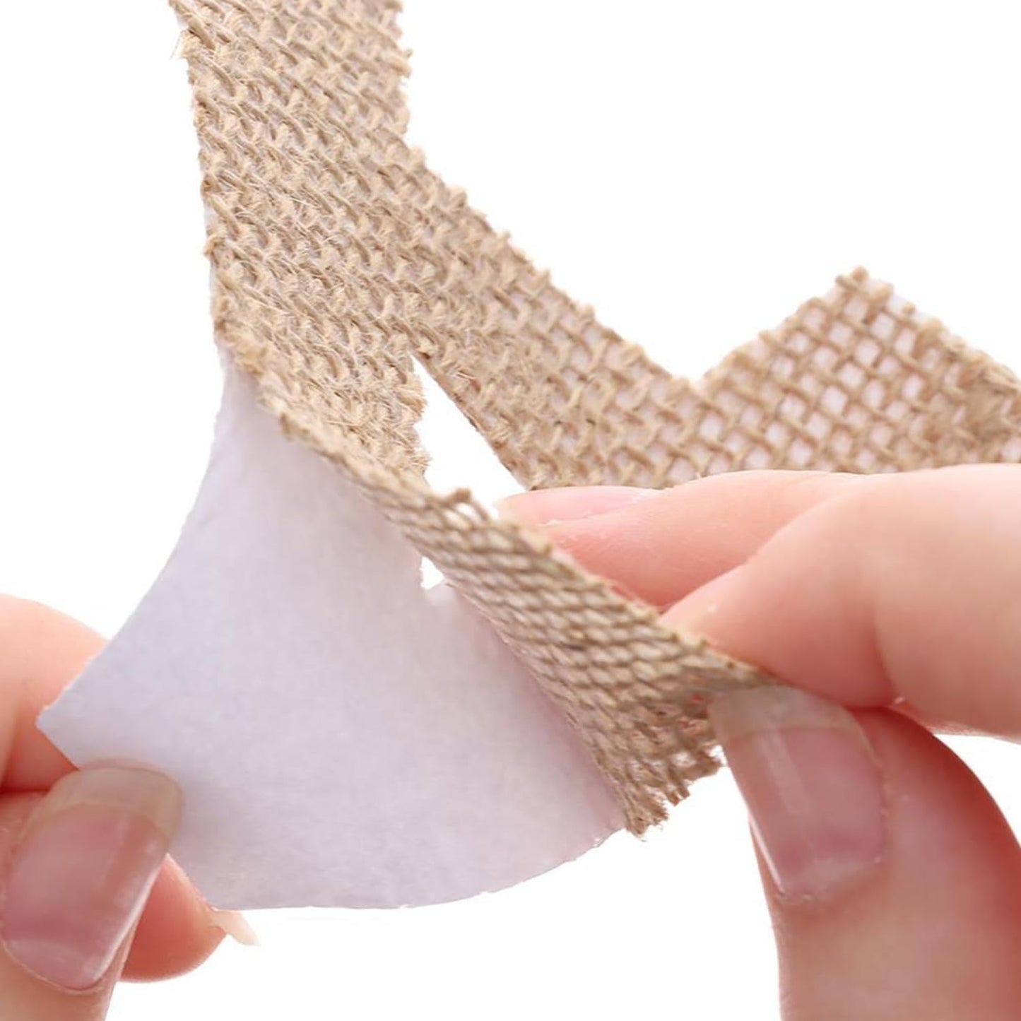 Leisure Arts Adhesive Letters Burlap, Natural