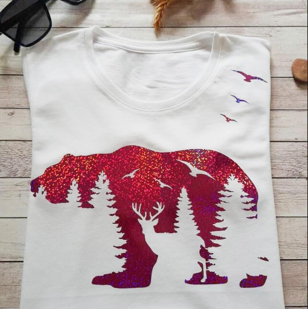 Animal Wood Burning Stencils for Painting 12” Deer Stencils Horse Stencil Bear Wolf Moose Drawing Templates for T-Shirt Fabric Wood DIY Crafts