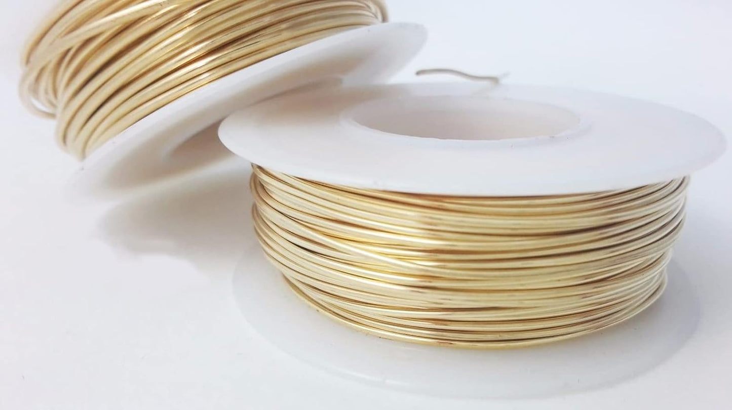 16 Gauge, Jeweler's Brass Wire, Red Brass, Round Dead Soft CDA #230 Alloy Jewelry Grade - 4oz (33.5FT) by CRAFT WIRE