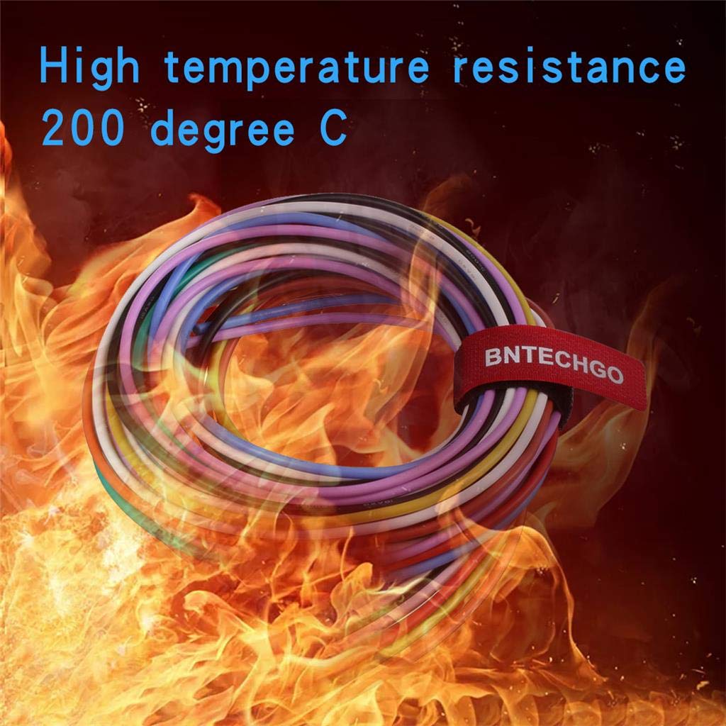 BNTECHGO 16 Gauge Silicone Wire Kit 10 Color Each 5 ft Flexible 16 AWG Stranded Tinned Copper Wire