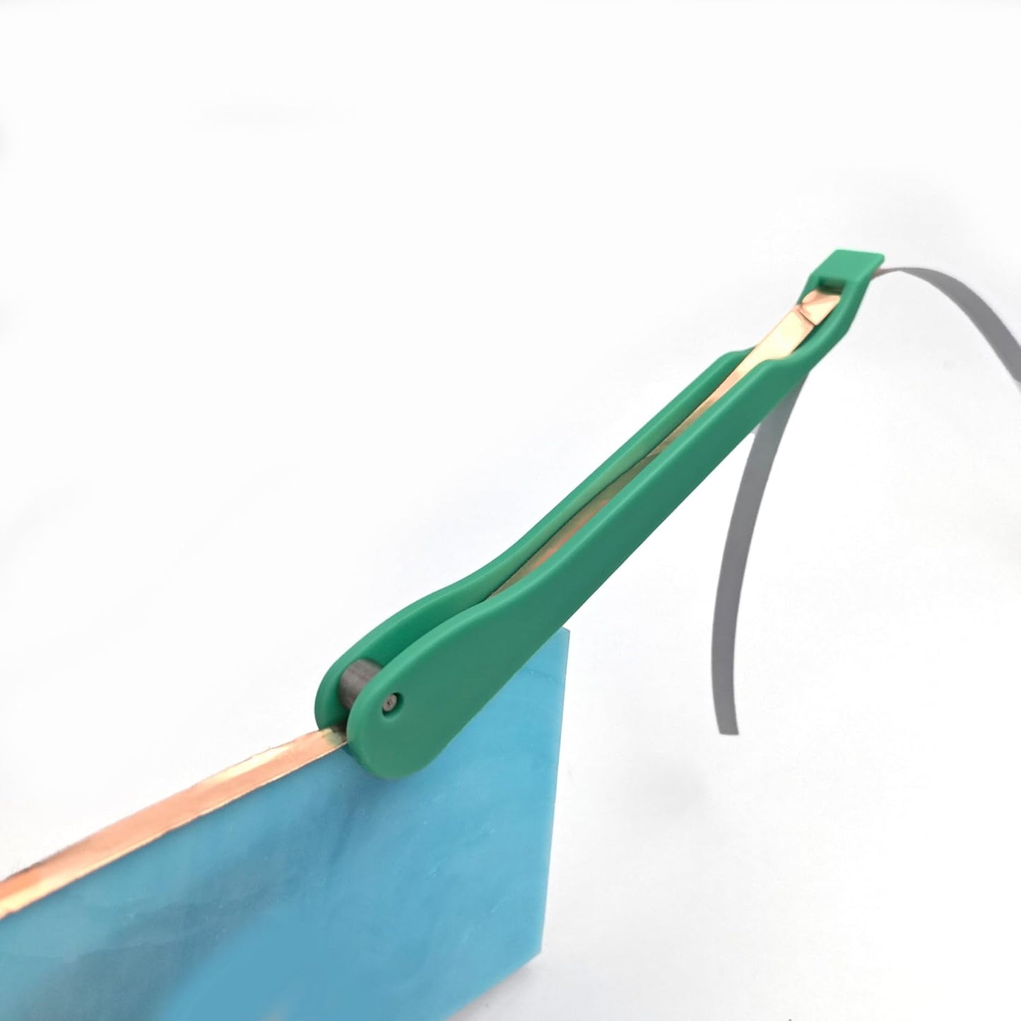 Copper Foil Hand Foiler for Stained Glass, 7/32" and 1/4" Hand Foiler Tool Kits, Green