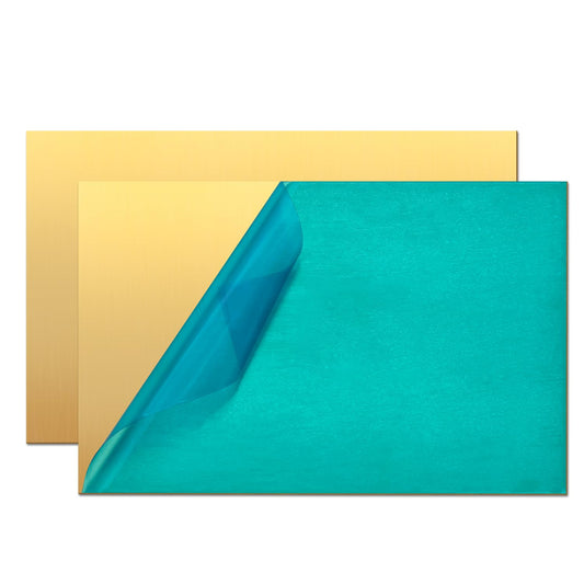 Brass Sheet,4" x 6"-18 Gauge(1mm) Thickness,99.9% Pure Brass Plates for DIY, Jewelry, Electrical, Repair, Industrial(2 Pac）