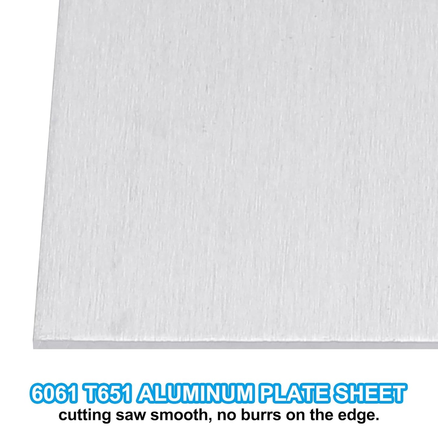 PATIKIL 6061 T651 Aluminum Sheet Metal 6 x 6 x 1/32(0.0315") Inch 3Pcs Flat Plain Aluminum Plate Covered Stock with Protective Film, Heat Rectangle 0.8MM for Lndustry Crafting