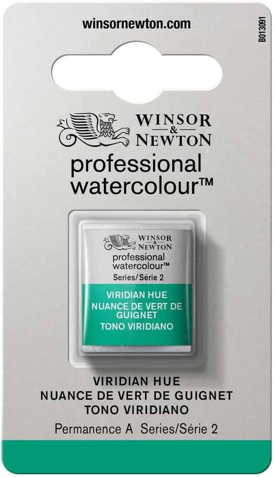 Winsor & Newton Professional Watercolour, Revival Collection, Half Pan, Viridian Hue