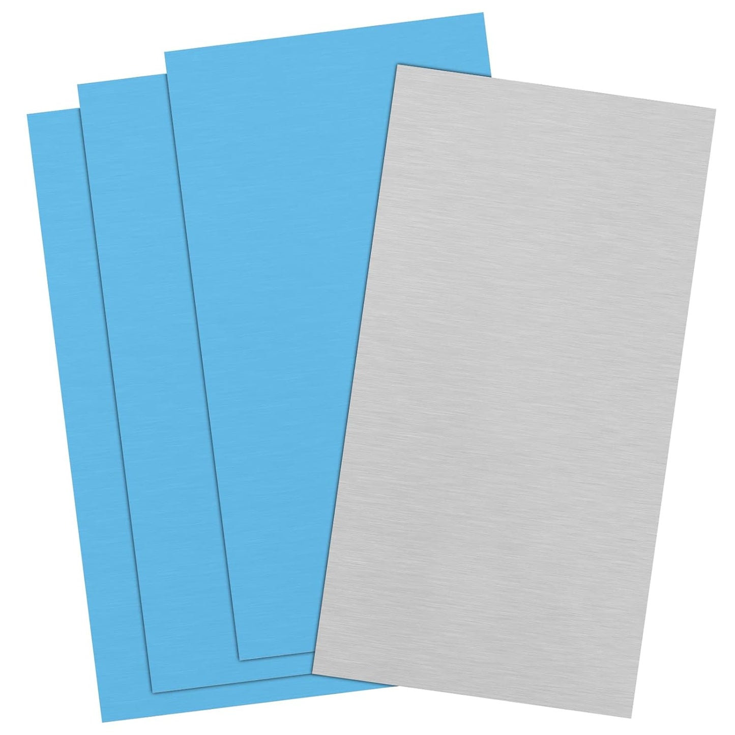 Welding Kit - 4Pack 6061 T651 Aluminum Sheet Metal 4" X 8" X 1/8 Inch Flat Plain Aluminum Plate Weld Practice kit for MIG, TIG, Stick, Arc, Gas and Brazing, Welding Practice kit for Beginners