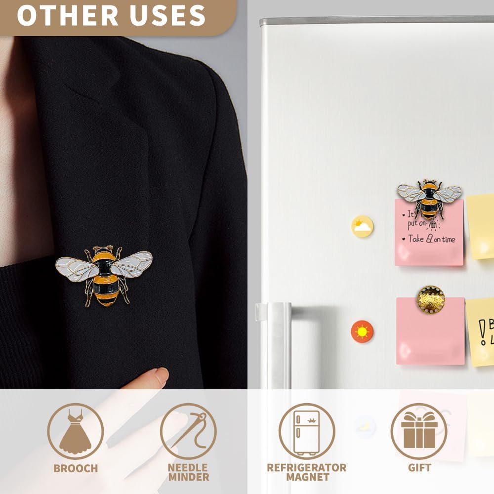 Needle Minder Magnet, Magnetic Needle Minder, Needle Minders Magnetic Cross Stitch Accessories, Magnetic Needle Holder, Life Tree, Butterfly, Cats, Owl, Heart (Bee)