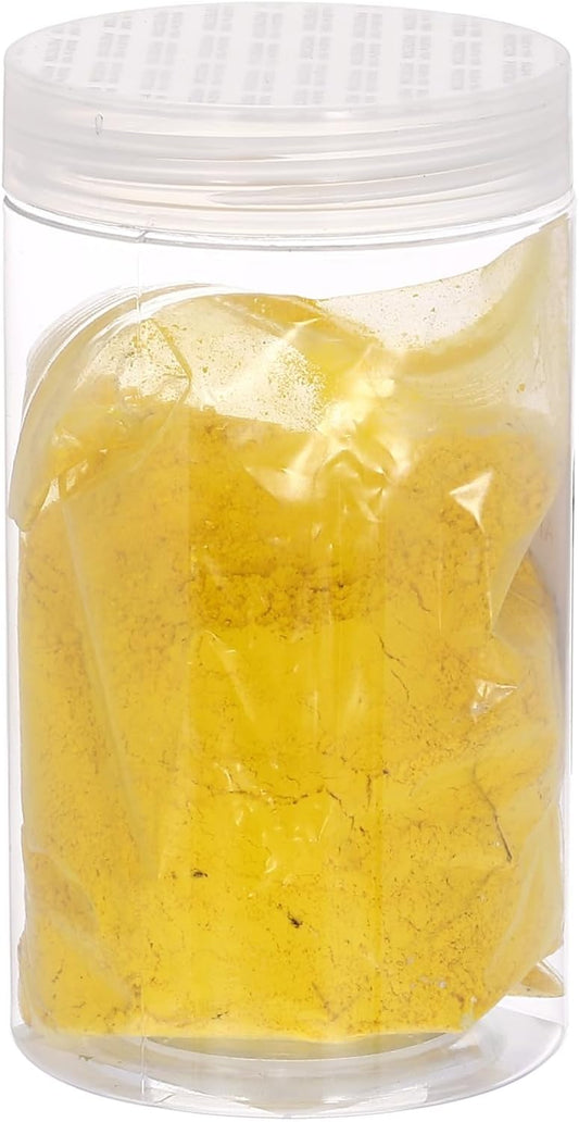 HARFINGTON Iron Oxide Powder Concrete Pigment 800 Mesh 3.5oz (100g) Iron Oxide Grout Pigment for Pastel Tile Paint Concrete Cement, Goldenrod