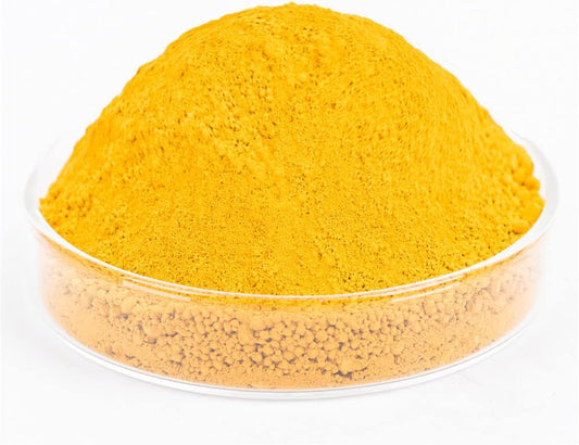 GOODTAKE Concrete Pigment Powder - Yellow Iron Oxide Cement Dye for Pastel Tile Paint, Mortar, Grout (12 oz)
