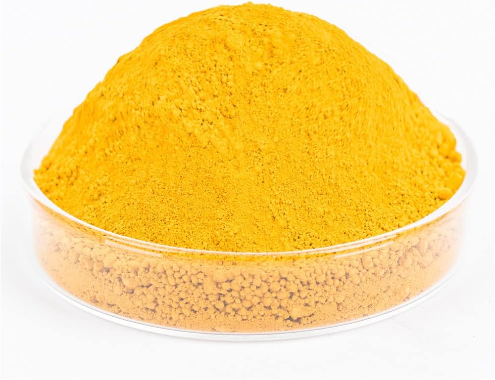 GOODTAKE Concrete Pigment, Yellow Iron Oxide Pigment Powder, Concrete Cement Dye Color Pigment for Pastel Tile Paint Concrete Cement Mortar Grout (Yellow, 4 oz)