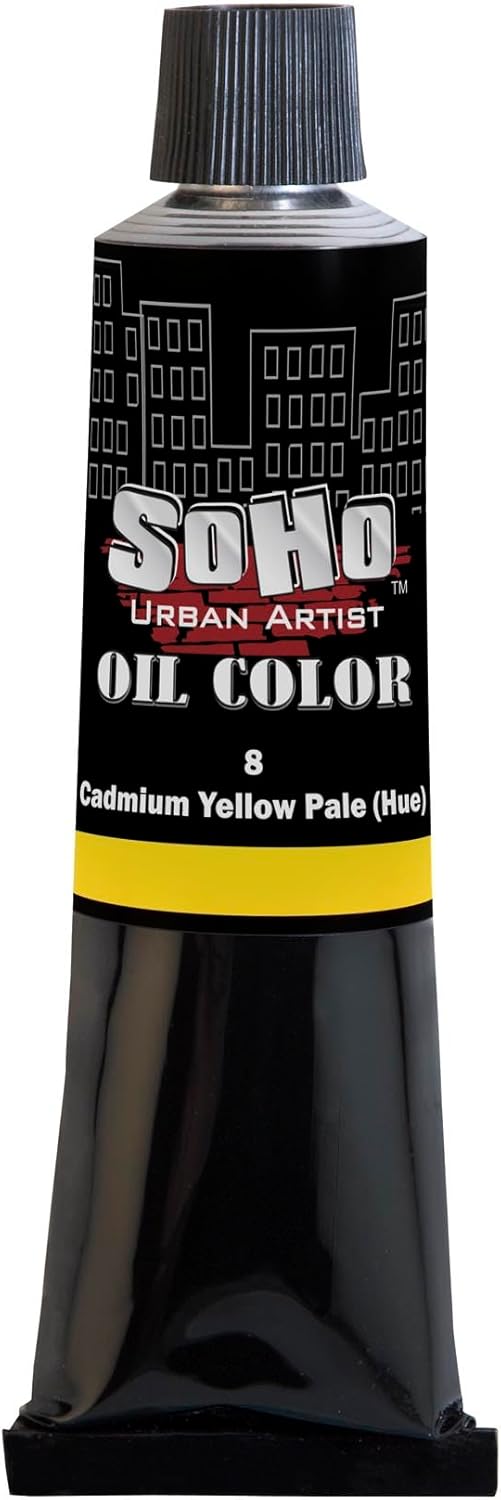 Soho Urban Artist Oil Paint - Cadmium Yellow Pale Hue, 170 ml Tube - Best Valued Oil Colors for Painting, Excellent Pigment Load