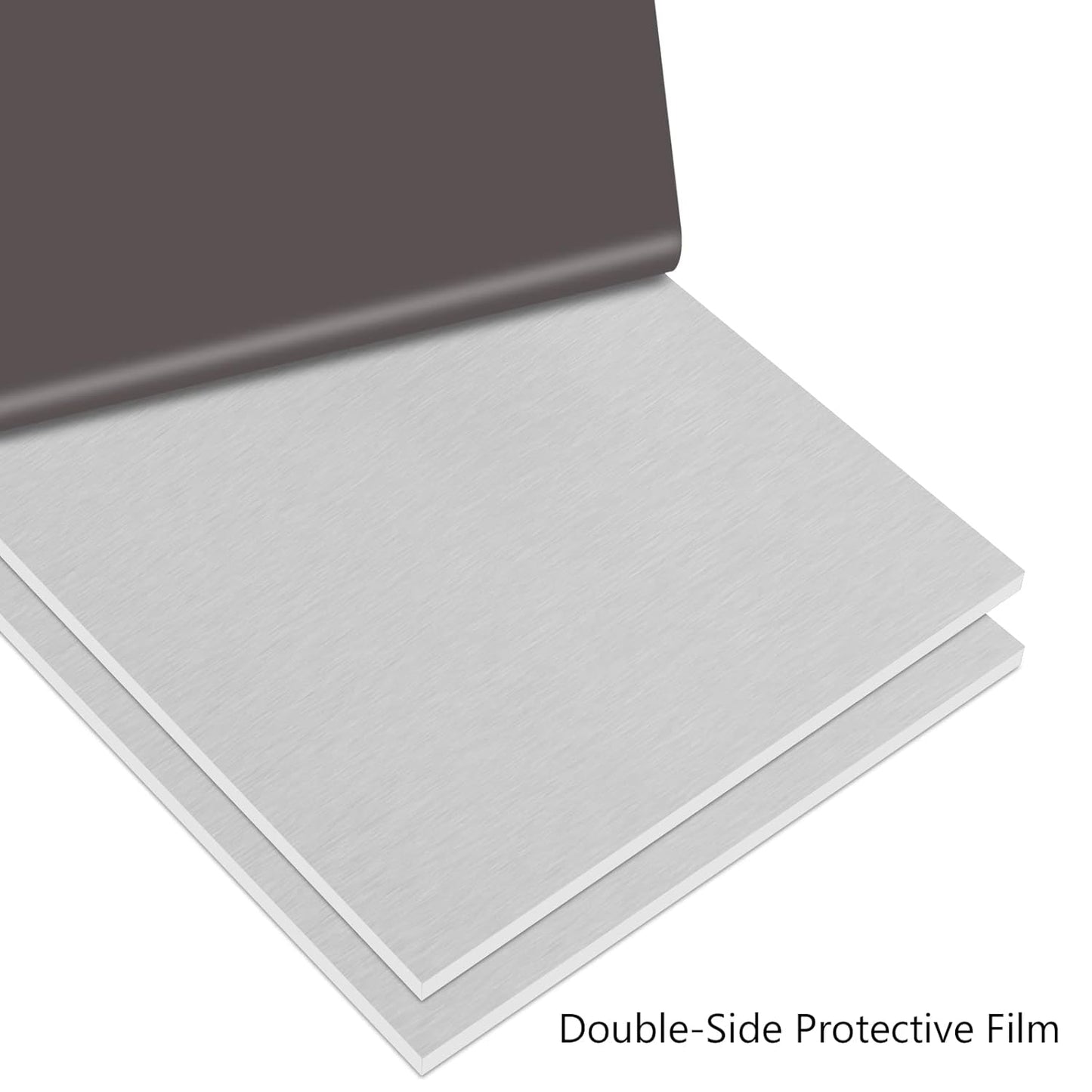 2Pack 6061 T651 Aluminum Sheet Metal 6 x 12 x 1/4 (6MM) Inch Flat Plain Aluminum Plate Covered with Protective Film, Heat Treatable Rectangle Aluminum Metal Plate for Crafting, Industrial