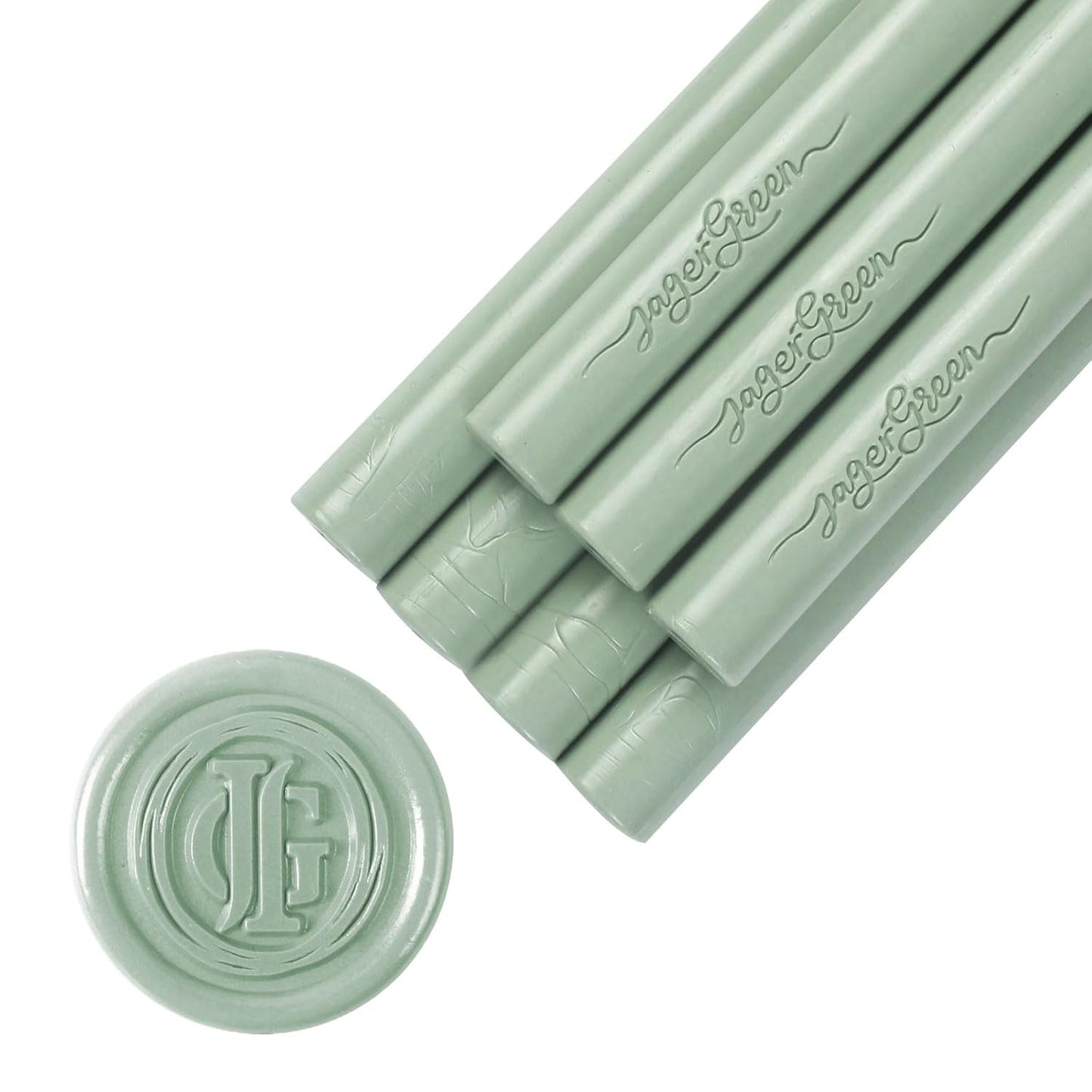 Green Wax Seal Sticks, 8 Pack, Perfect for Wedding Invitations, Envelopes, Cards & More