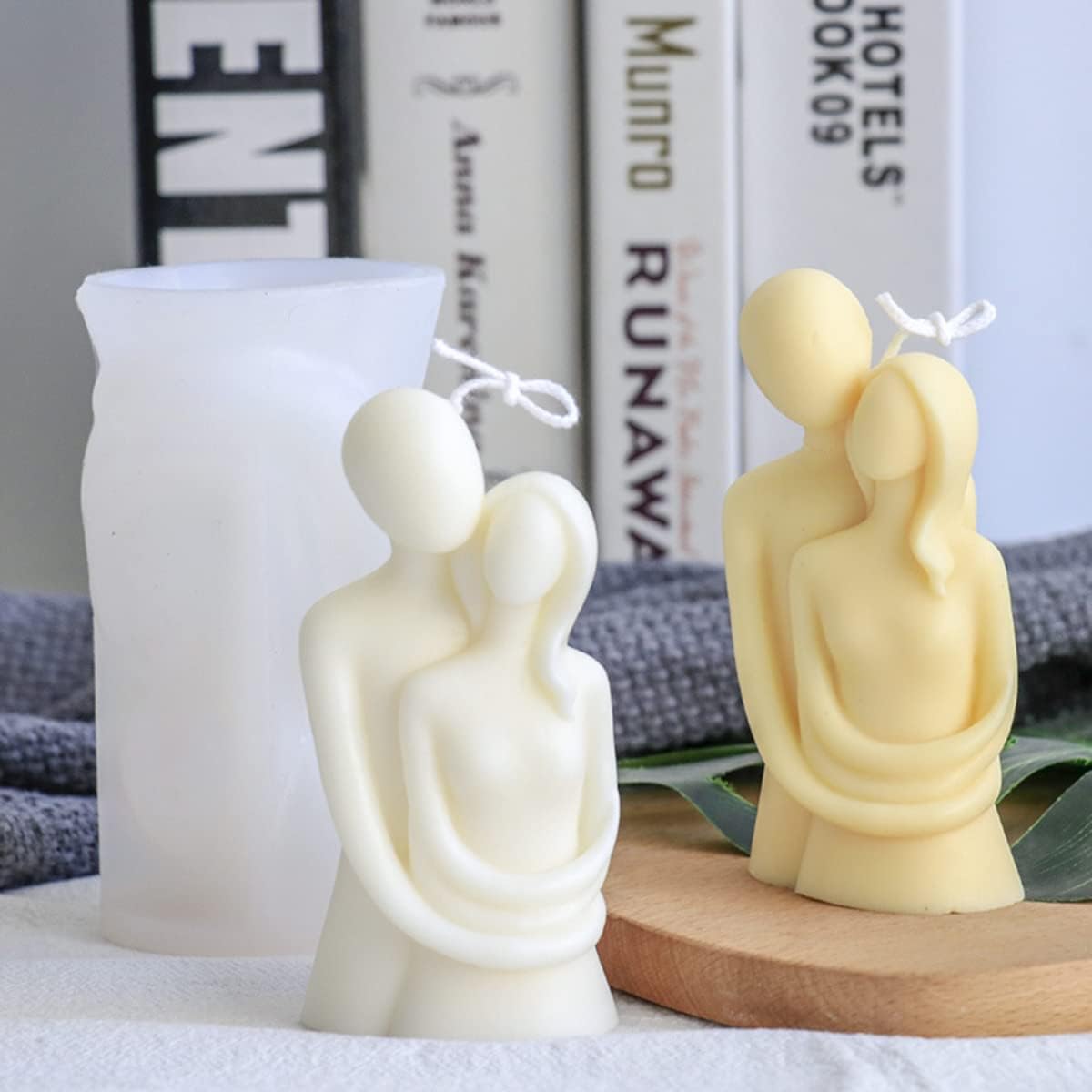 Love Couple Silicone Resin Mold - Boy and Girl Couple DIY Aromatherapy Decoration