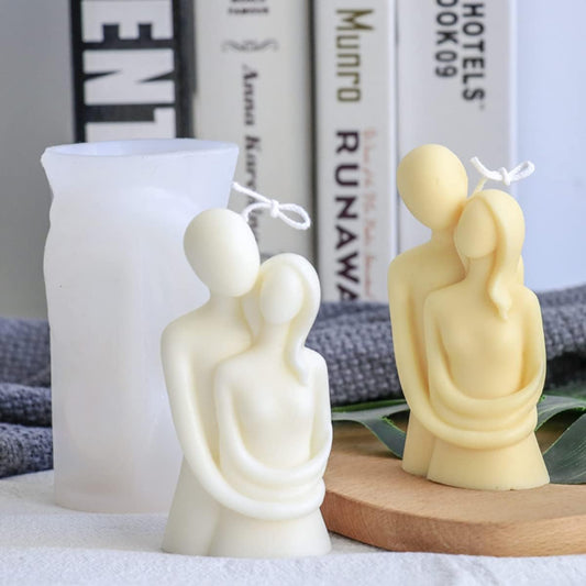 Love Couple Silicone Resin Mold - Boy and Girl Couple DIY Aromatherapy Decoration