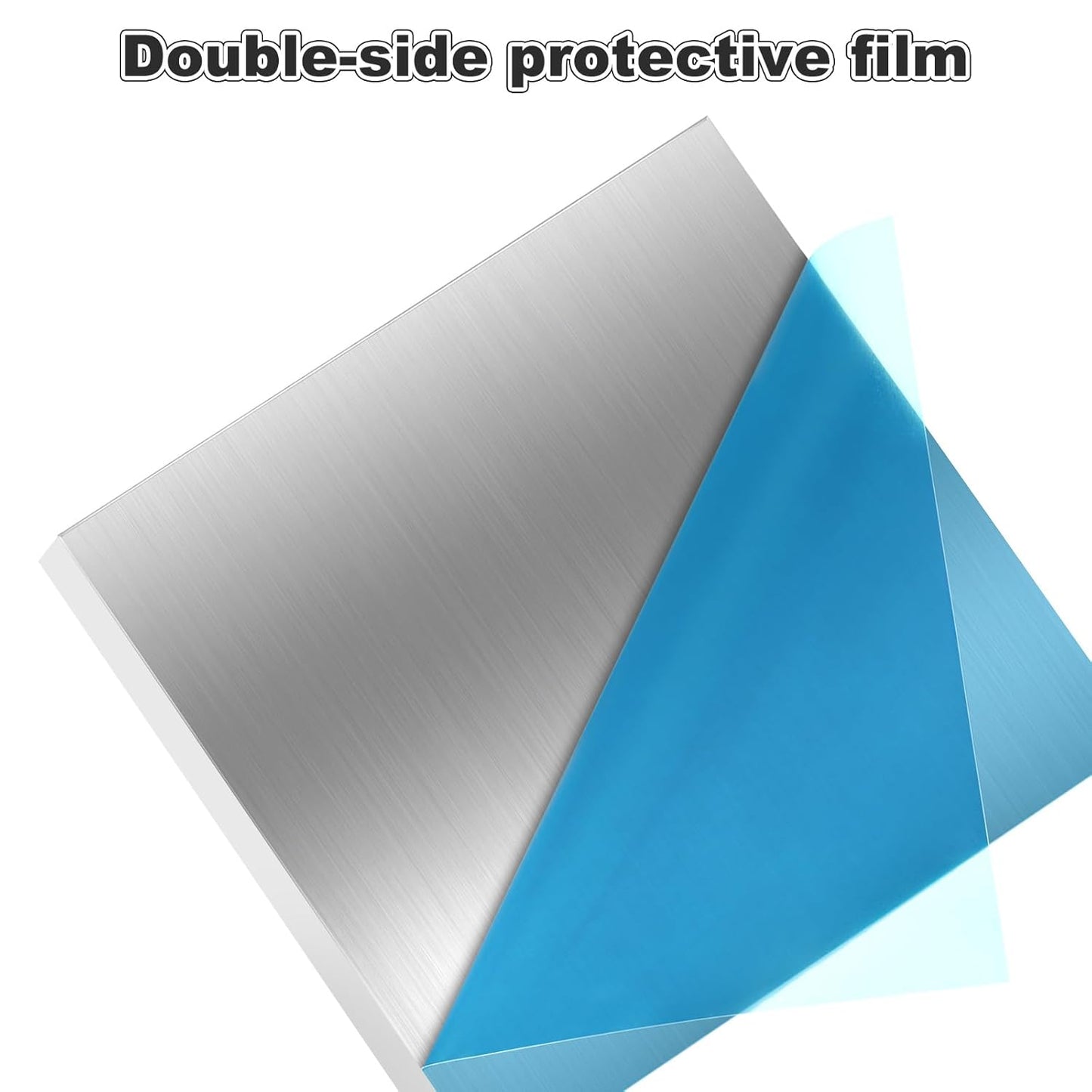 4PCS 4 x 4 x 1/2 (0.47") Inch Aluminum Plate Aluminum Metal Sheet 6061 Aluminum Metal Plate Covered with Protective Film, Finely Polished and Deburred