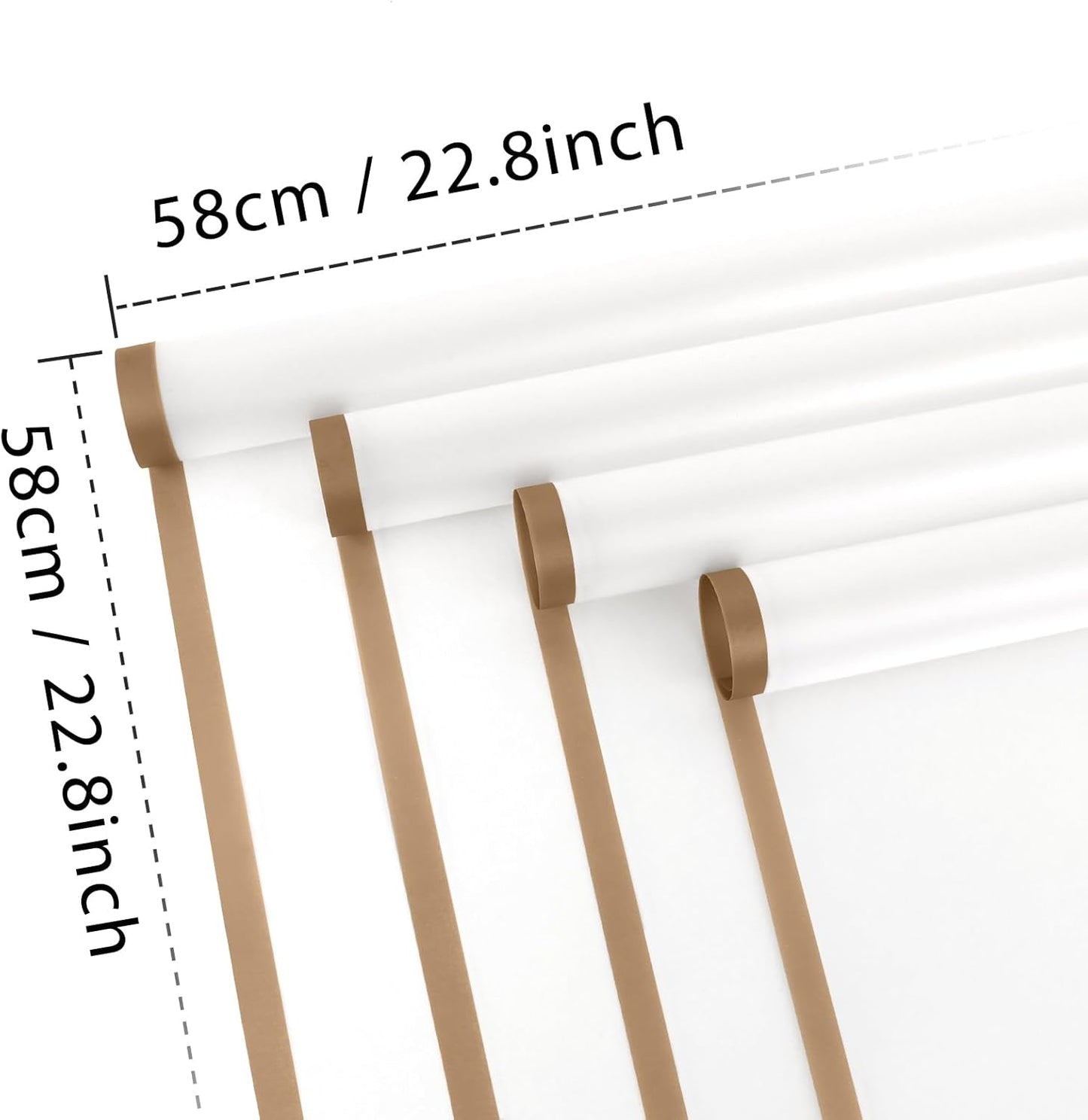 FUHITIM 20 Sheets Flower Wrapping Paper - Waterproof Floral Bouquet Wrapping Paper, Florist Supplies Packaging Paper for Wedding Birthday Gift DIY (Fog Color)