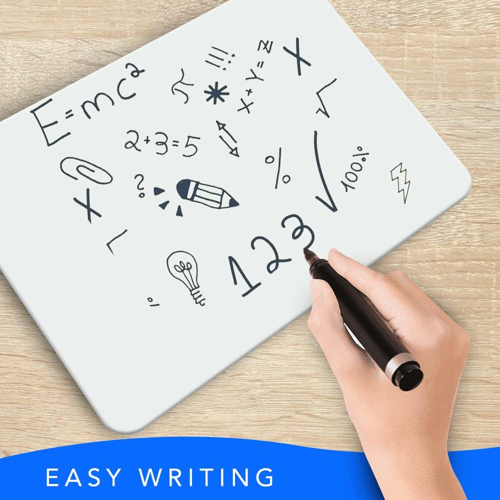 Small White Board, 9 x 12 Dry Erase Board, 2 Mini Double Sided Portable Whiteboards, Lapboard, Small Dry Erase Board for Kids, Office and Classroom