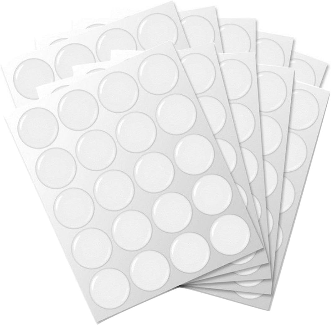 200-Piece Epoxy Resin Dome Stickers – Self-Adhesive Dots for DIY Crafts, Bottle Caps, Hair Bows, Scrapbooks, Jewelry & Pendants,1-Inch,Clear