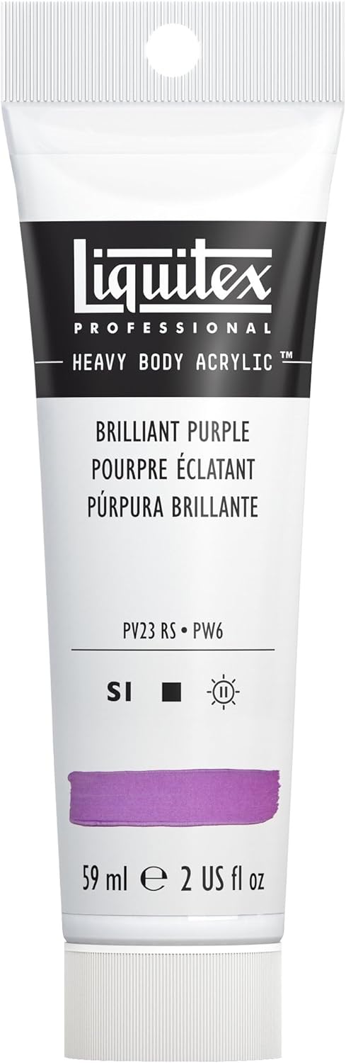 Liquitex Professional Heavy Body Acrylic Paint, 2-oz (59ml) Tube, Brilliant Purple