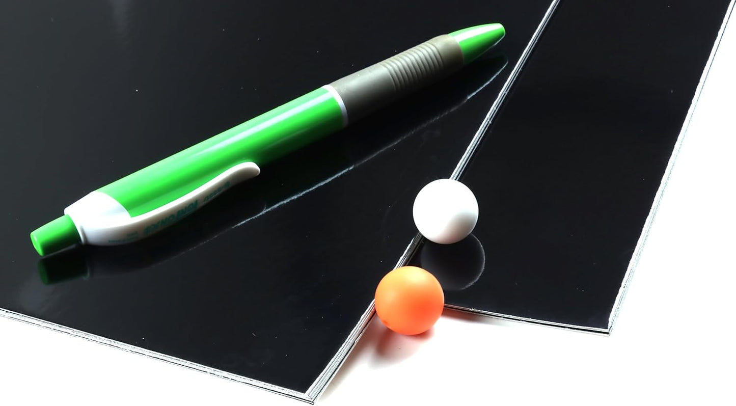 TGXRZX Metallic Black Cardstock Paper,Size 8 "x 11" (250gsm), 15PCS,Mirror Finish Gold Foil Board for Crafting, Invitations, and Decorations,Die Cut and Plotter,Card Making (Black)