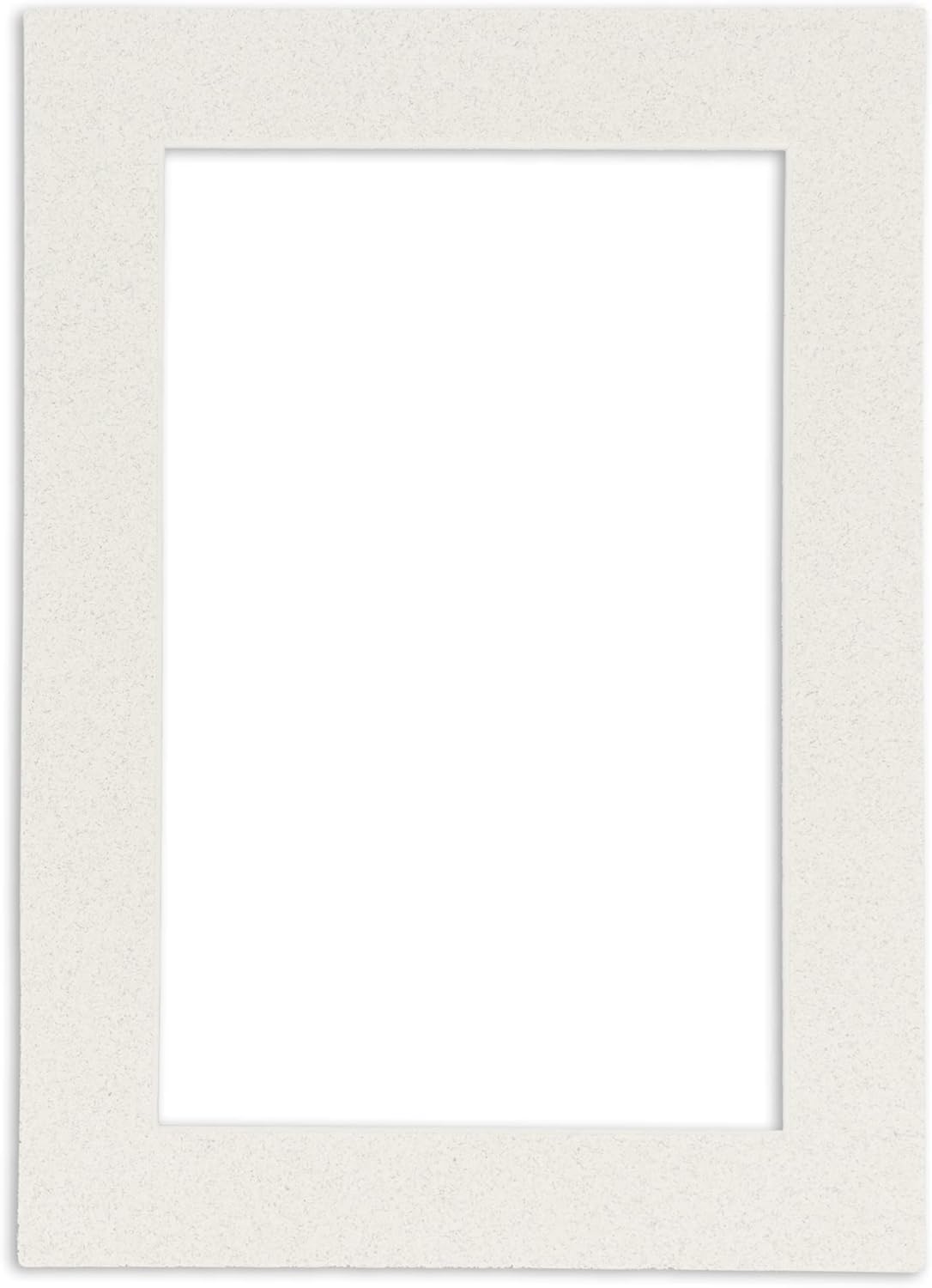 Pack of TEN 8x10 Mats Bevel Cut for 5x8 Photos - Acid Free Oyster Shell White Precut Matboards For Pictures, Photos, Framing - 4-ply Thickness