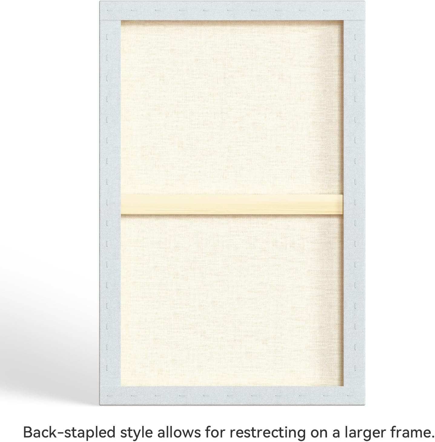 PHOENIX 24x36 Inch Museum Canvas - 2 3/8 Inch Thick Porfile Deep Large Stretched Canvas for Painting 1 Pack 100% Cotton 11 Oz. Gesso Primed White Blank Professional Canvas Oil & Acrylic Paints