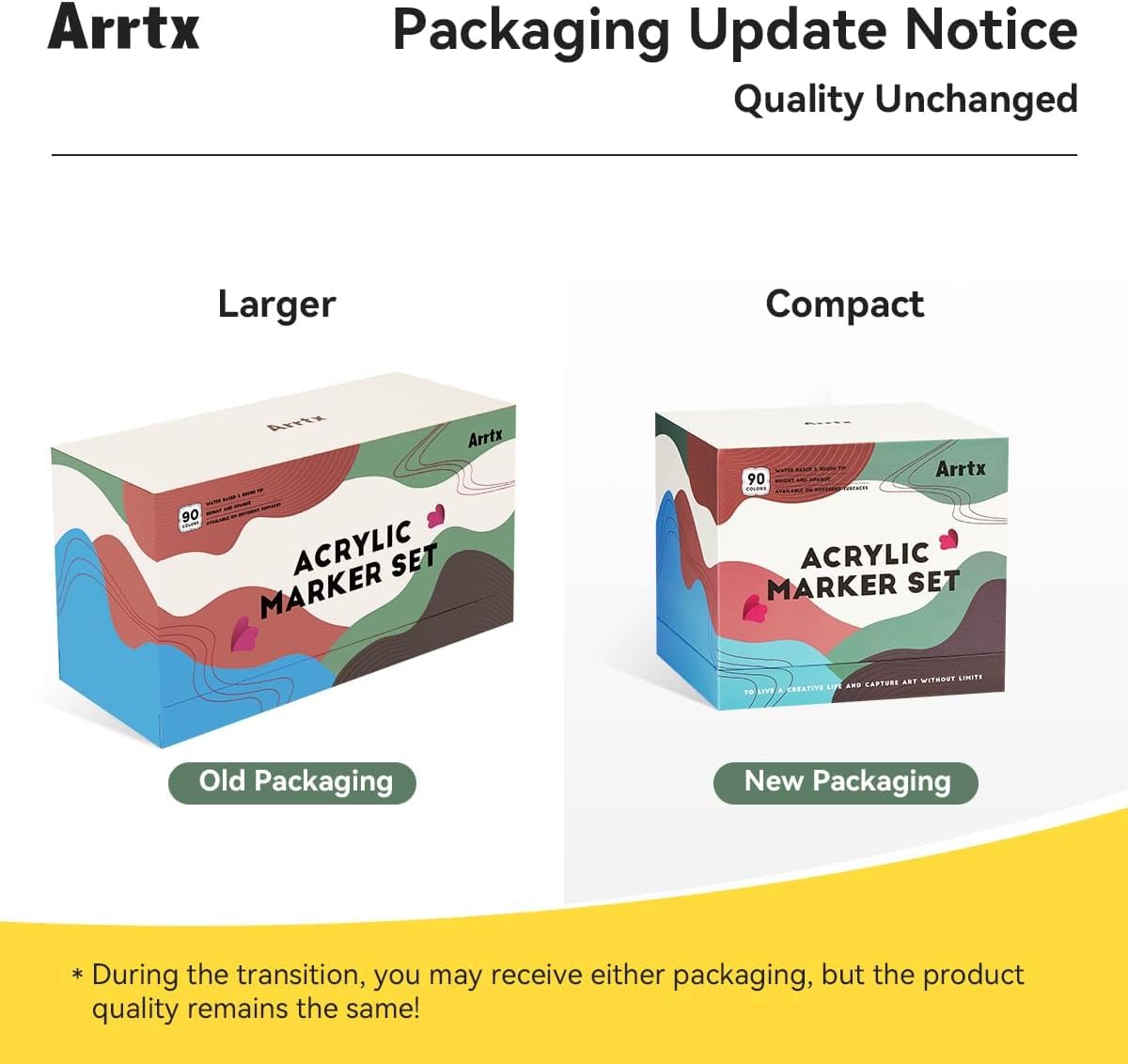 Arrtx 90 Colors Paint Markers, Acrylic Paint Pens for Artists Adults Coloring Drawing - Extra Brush Tip for Rock Painting, Wood, Canvas, DIY Crafts Making Art Supplies