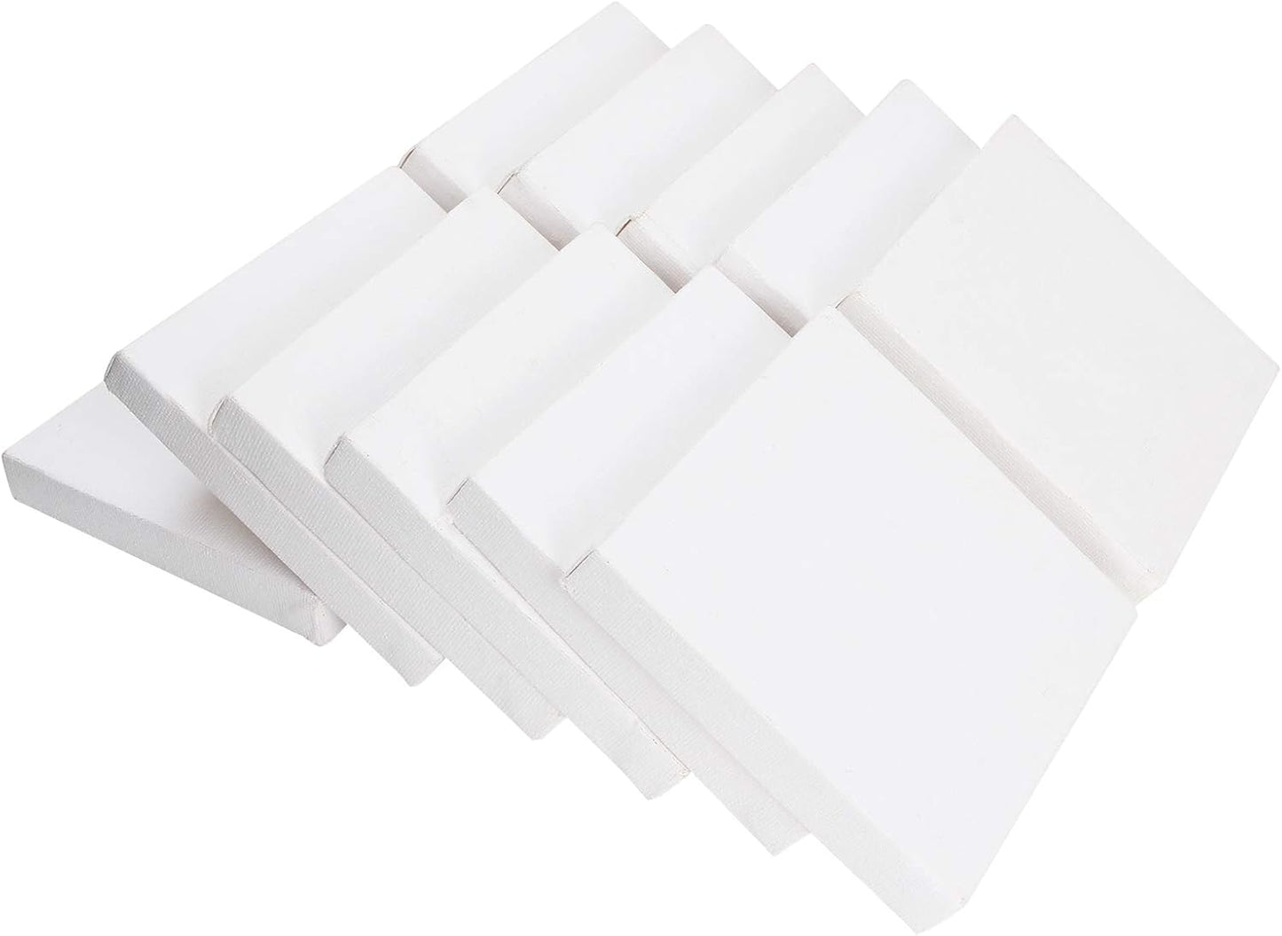 CertBuy Stretched Canvas 6 x 6 inch, 24 Pack 100% Cotton Blank Canvas Board for Painting, Acrylic Paint, Oil Paint and Wet Art Media