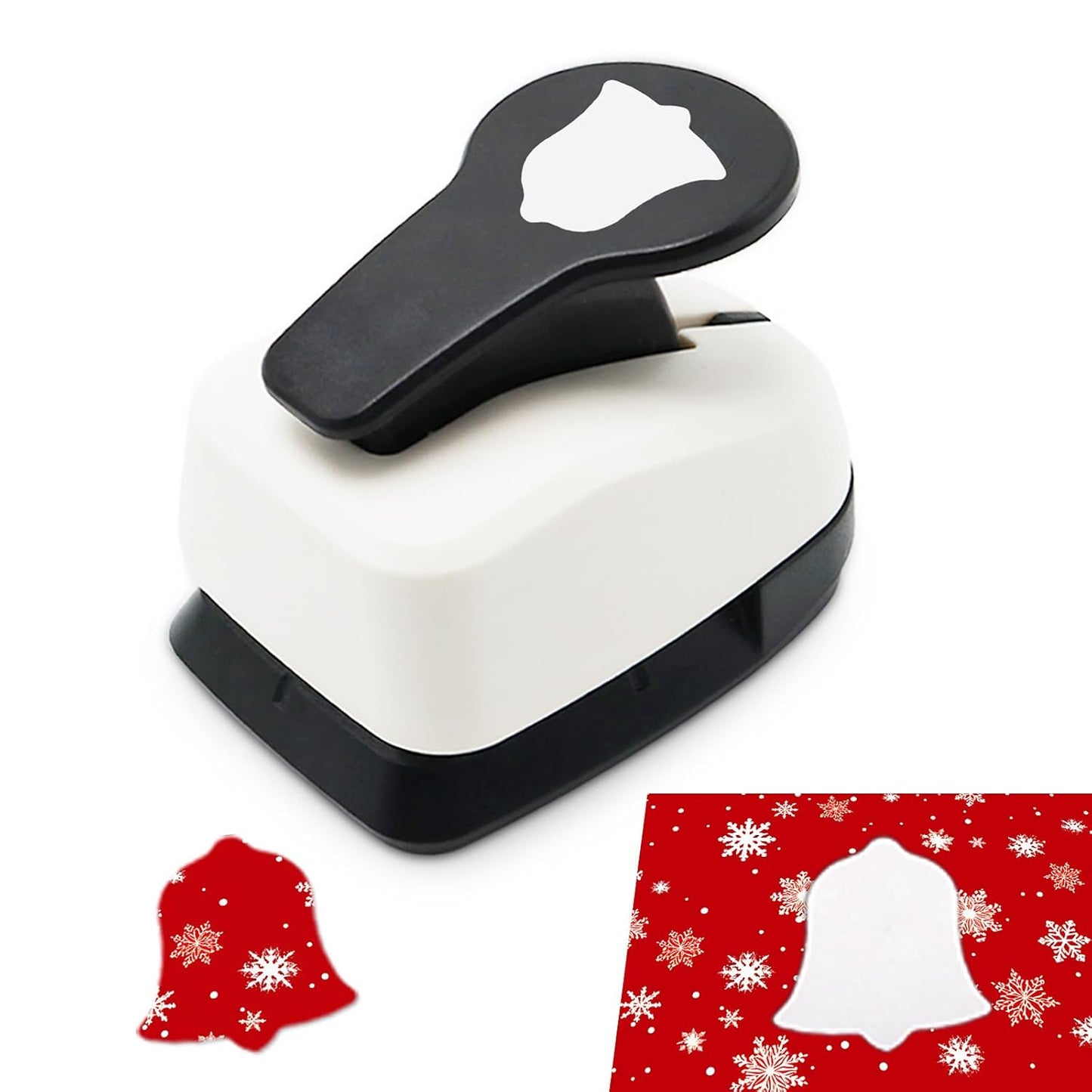 Christmas Punch 1 inch, Bell Punch for Paper Crafting, Bell Shape Hole Puncher for Crafts, Paper Punches for Christmas, Crafts Puncher for Handmade Scrapbook Cards