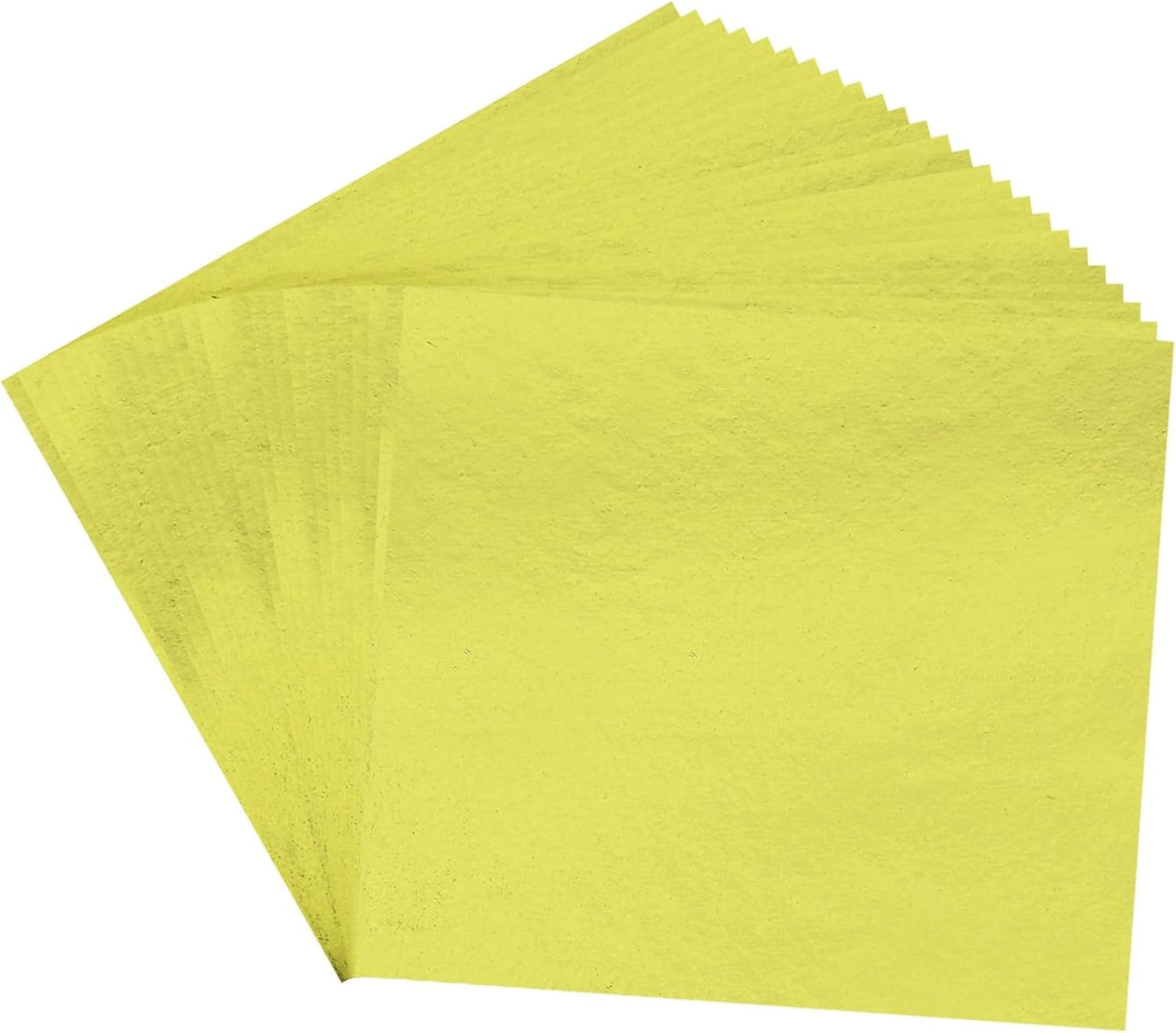 PATIKIL Gold Leaf Sheets for Art 3.7" x 3.4", 100 Pcs Gold Foil Sheet Metallic Leaf Papers for DIY Crafts Resin Furniture Nails Paintings Home Decoration, Yellow