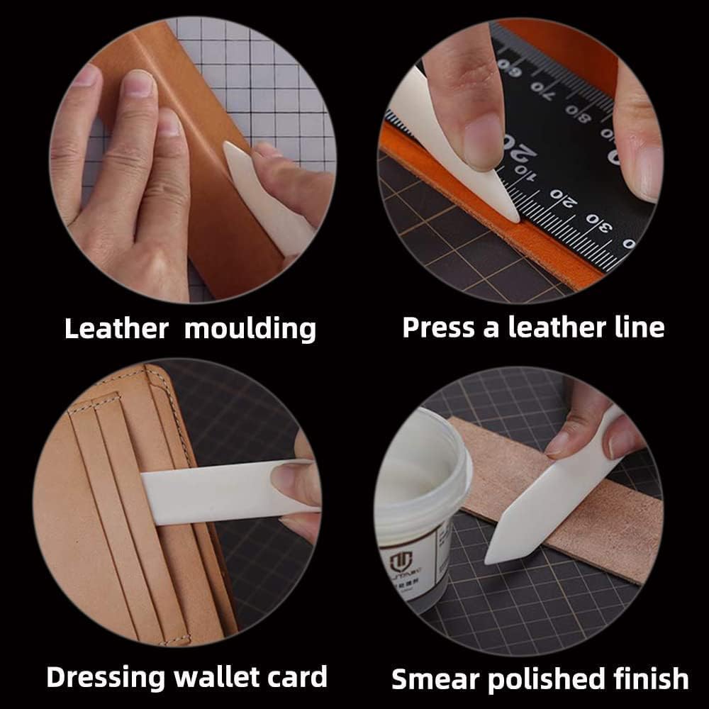 WUTA 100% Genuine Bone Folders Creaser Crafts Scoring Folding Creasing Origami Paper Creaser Crafting Tool for DIY Handmade Burnishing Bookbinding (1 Pack Arc Shape)