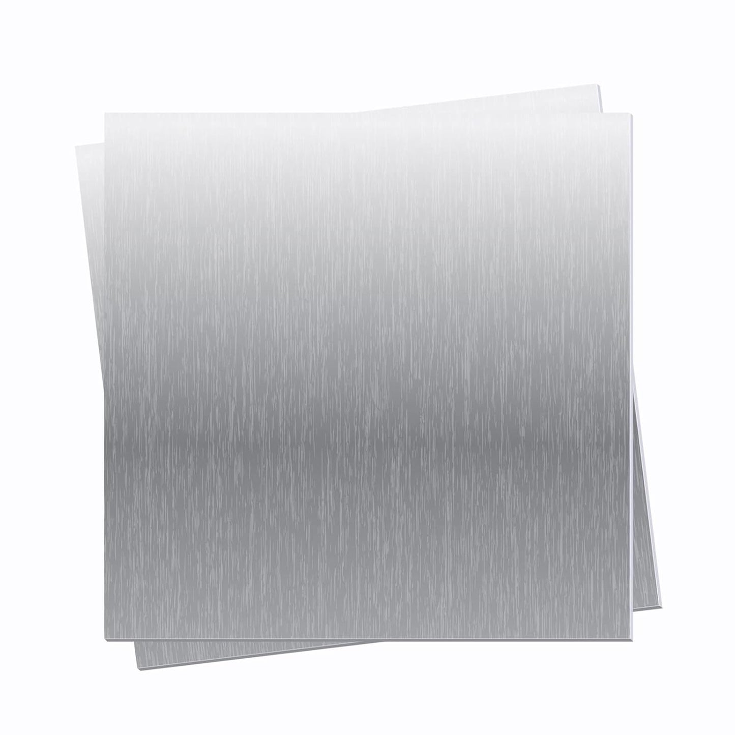 2 Pieces 6061 T651 Aluminum Sheet Metal 6 x 6 x 0.04(18Gauge) Inch Thickness Rectangle Metal Plate, 1mm Aluminum Sheet, Plate for Crafting, Industry