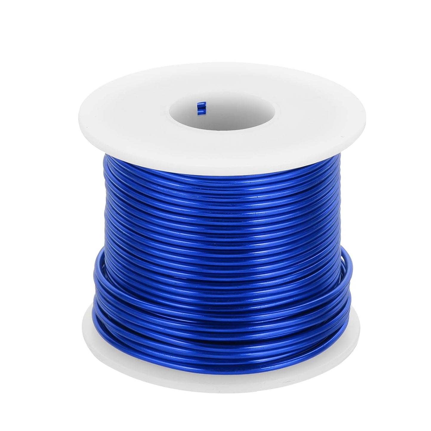 MECCANIXITY 12 Gauge Anodized Aluminum Craft Wire Bendable Bonsai Training Wire 98 Feet 2mm for Sculpting Crafts Wreath Floral Beading Jewelry Making, Dark Blue