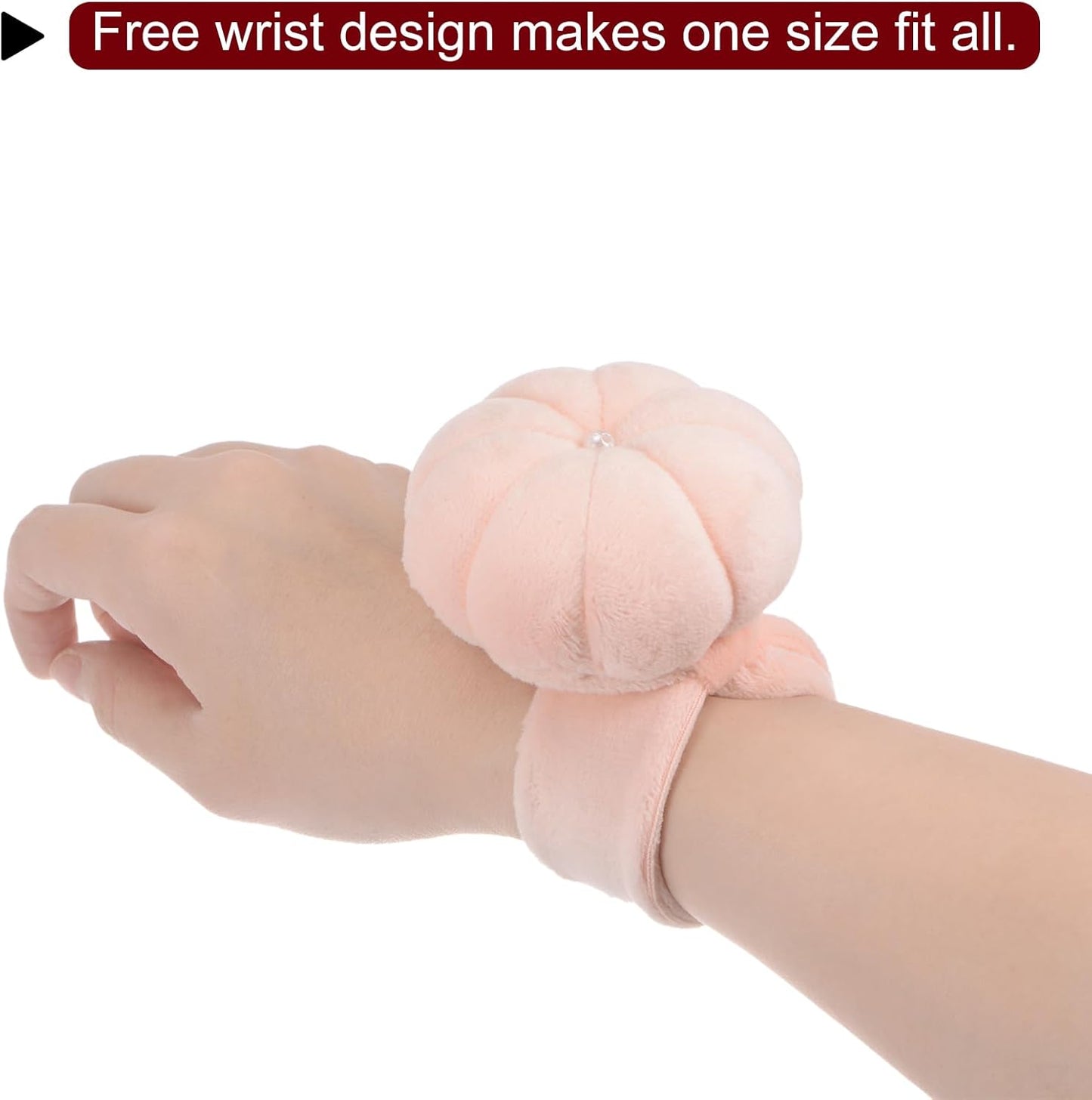 HARFINGTON Wrist Pin Cushions Band Sewing Needle Cushion Needle Holder Pincushions with Adjustable Strap Fit All Wrist Sizes for Sewing Quilting Needlework Crafts, Blue